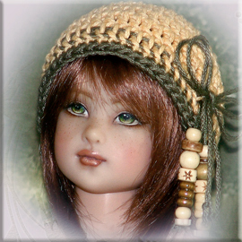 14" Kish Chrysalis doll hat