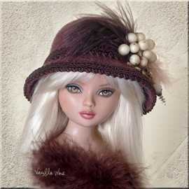  Ellowyne Wilde felt doll hat