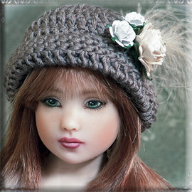 Kish-Waterfall Fantasy Wren doll hat