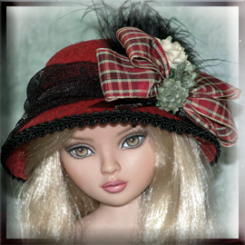 Robert Tonner Ellowyne Wilde felt doll hat