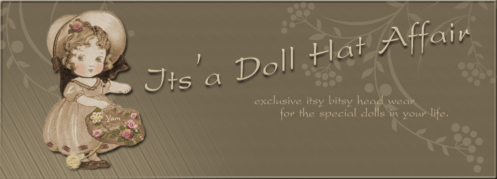Exclusive doll hats and fascinators for BJD.