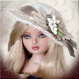 High fashion doll hat