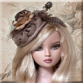 Brown doll hats