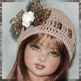 14" Helen Kish Chrysalis doll hat
